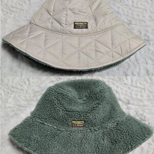 LL Bean Reversible Winter Bucket Hat NWOT size Small
